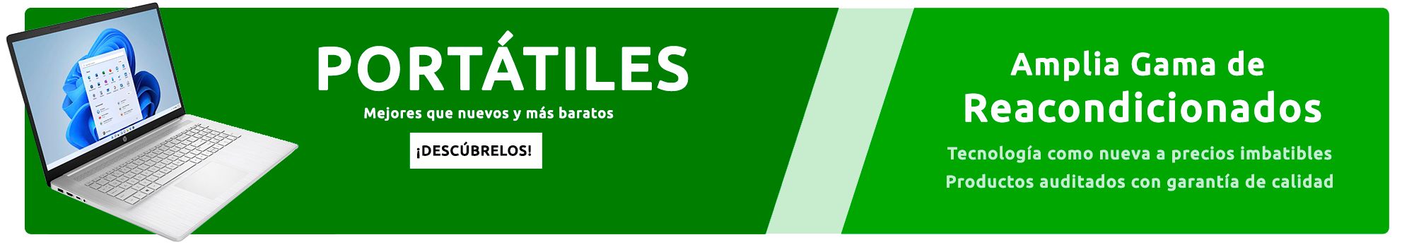 Banner portátiles reacondicionados